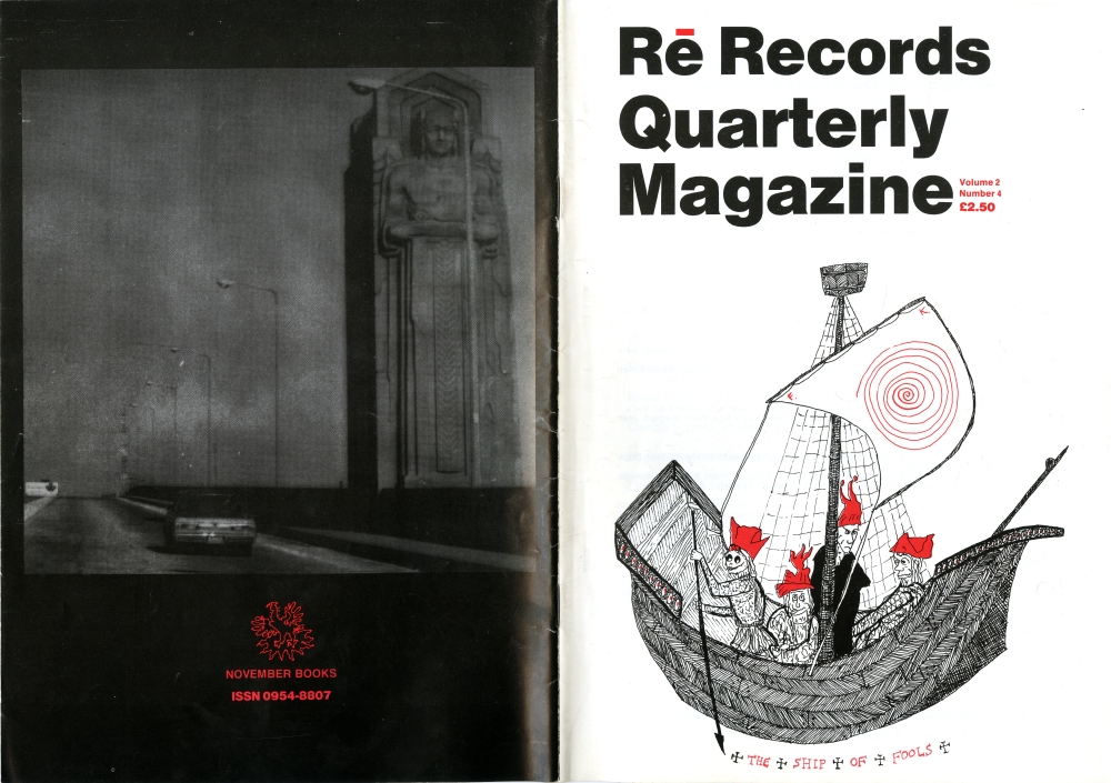 『RēR Records Quarterly Magazine　Vol. 2 No. 4』表紙